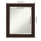 Beveled Bathroom Wall Mirror, William Mottled Bronze Narrow Frame